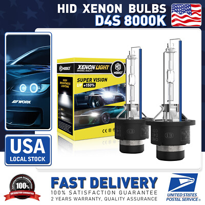 For 2016 Lexus IS200t D4S 8000K HID Xenon Headlight Bulbs High Low Beam Set Of 2
