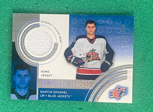 2001-02 SPx-#136 Martin Spanhel 200/1500 (MEM, RC) Rookie-Columbus Blue Jackets