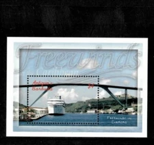 Antigua 2001 - Ships - Souvenir Sheet Stamp - Scott #2484 - MNH
