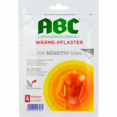 ABC Wärme-Pflaster sensitive Hansaplast med 10x14 4 St PZN01033409