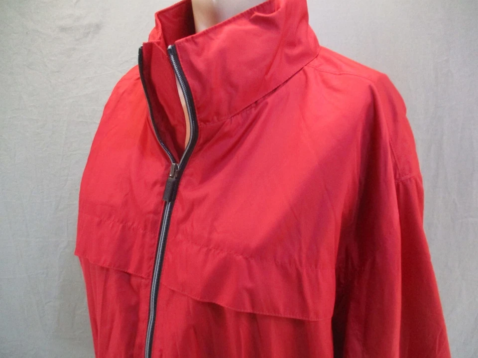SONOMA PRO-ACTIVE L 码男式红色全拉链立领口袋风衣 812 — 第 4/4 张图片
