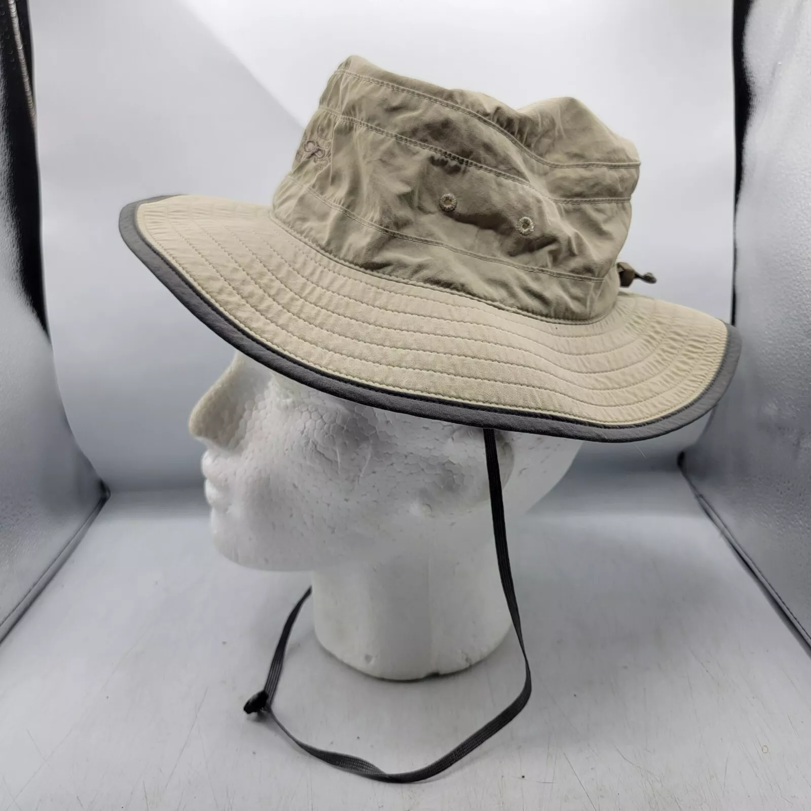 outdoor-research sun hat camping hiking wide brim adjustable chin strap 