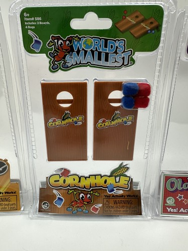 World's Smallest BOGGLE + Cornhole + Old Maid Word Letter Game Pocket Toy Mini - Picture 4 of 4