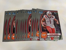 Lot (15) KYRON DRONES Virginia Tech 2024 Bowman Chrome University card #119