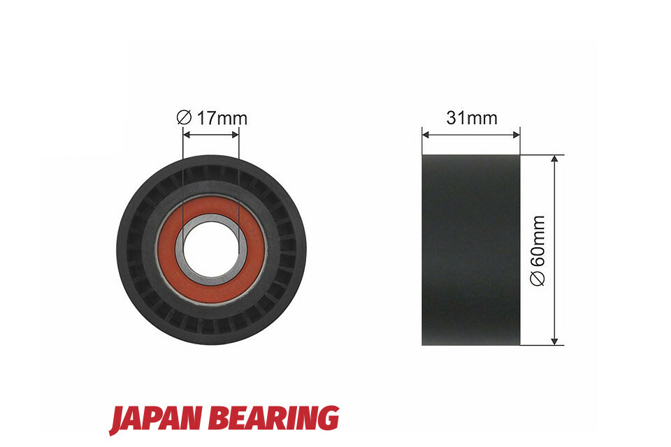 Tensioner Timing Belt Pulley for Nissan Interstar Primastar Vauxhall Movano