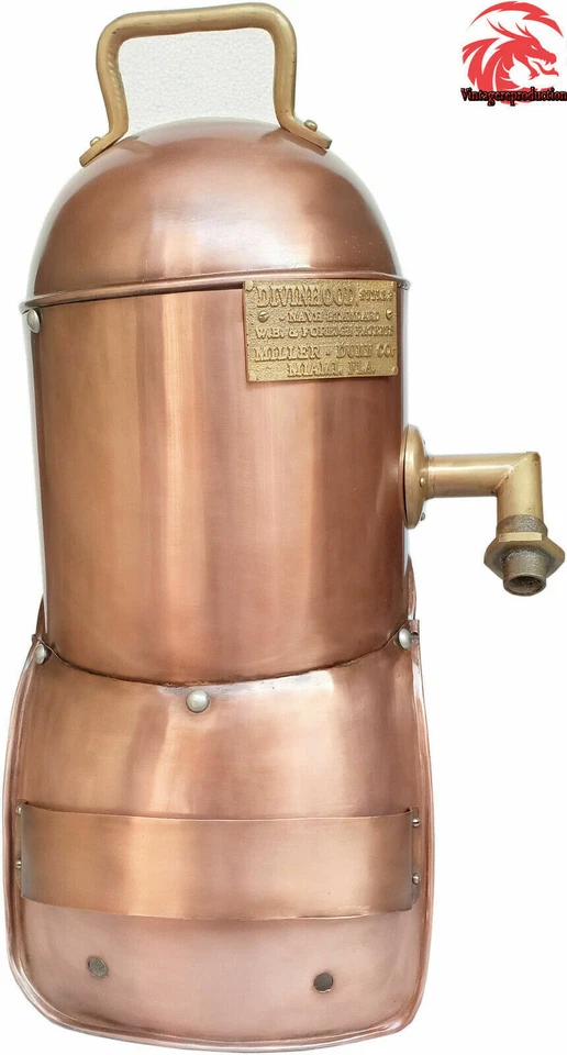 Casco Capucha de Buceo 20" Casco de Buceo Azul Marino Estándar Buzos de Mar Profundo Réplica Regalo Foto 4 de 4