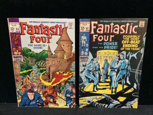 Fantastic Four #84, 87 Lot X2 (Marvel Comics MCU, Dr Doom) - Hot Keys! - Picture 1 of 9