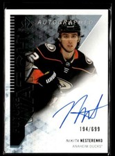 2023-24 UD SP Authentic Retro Future Watch Auto Nikita Nesterenko #RFWA-NN