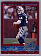 2008 Topps Super Bowl XLII Card Show Tony Romo #3 0554/1000 DALLAS COWBOYS
