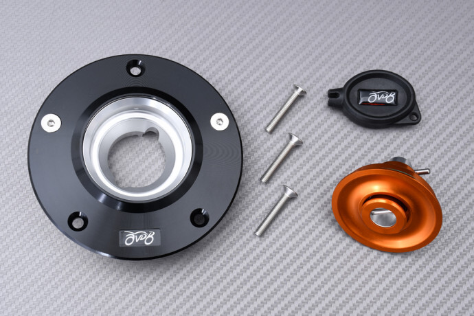 Bouchon de réservoir quart de tour orange pour Suzuki V-Strom 250 en voyage ADV - 2