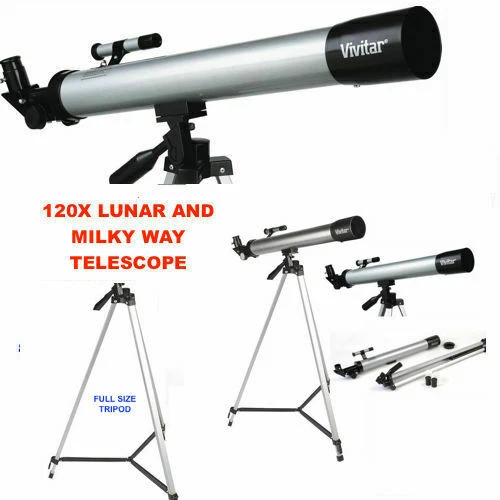 120X TELESCOPE FULL 57" TRIPOD LUNAR AND FOR STAR OBSERVATION + SMARTPHONE MOUNT - Image 2 of 4