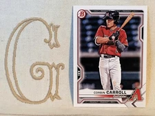 Corbin Carroll, Arizona Diamondbacks, 2021 Bowman BP-142 🇬