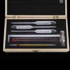 Alcohol Hydrometer Proof & Tralle Meter Distilling Tester Spirit Scale 0-100% US