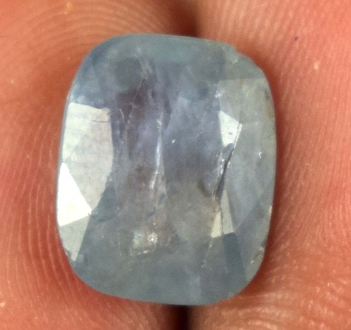 Cuscino 3,55 Ct Zaffiro Blu Pietra Preziosa Naturale Certificato BS36 Super Affare - Foto 4 di 13