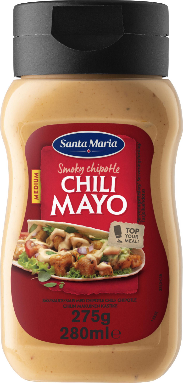 SANTA MARIA Smoky Chipotle Chili Mayo Topping Salsa 280 ml