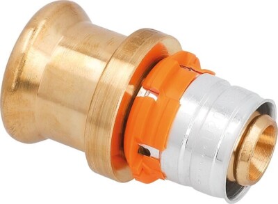 Uponor S-Press Kupplung auf Edelstahl/CU 32-28M