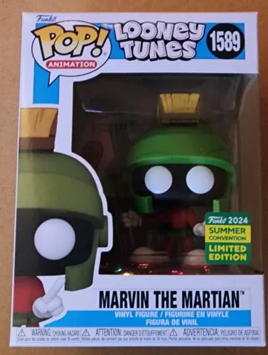 Funko Pop Looney Tunes Marvin the Martian 1589 SDCC 2024 LE W Protect Convention