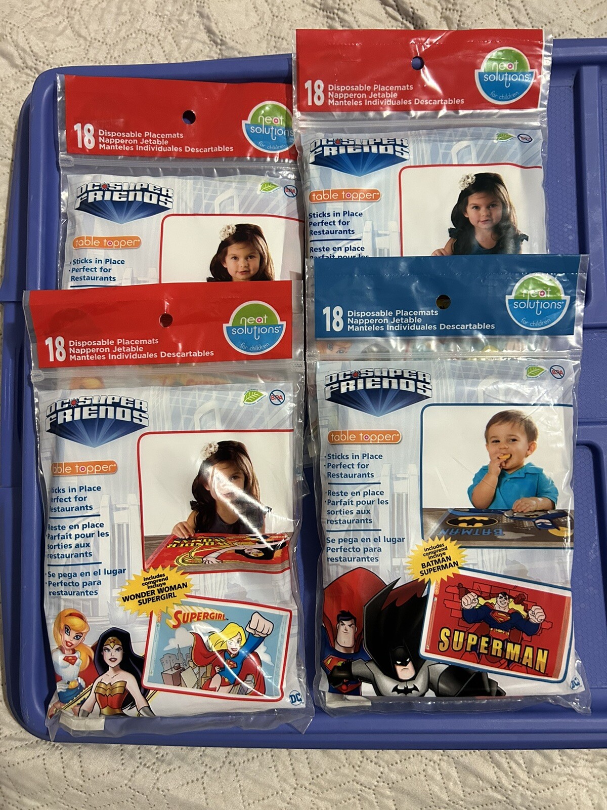 Neat Solutions Dc Super Friends Table Topper Lot 1