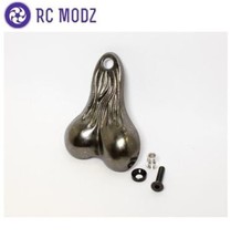 Hot Racing Acc6901 Metal Dangler Balls Truck Nuts Black Chrome Toy