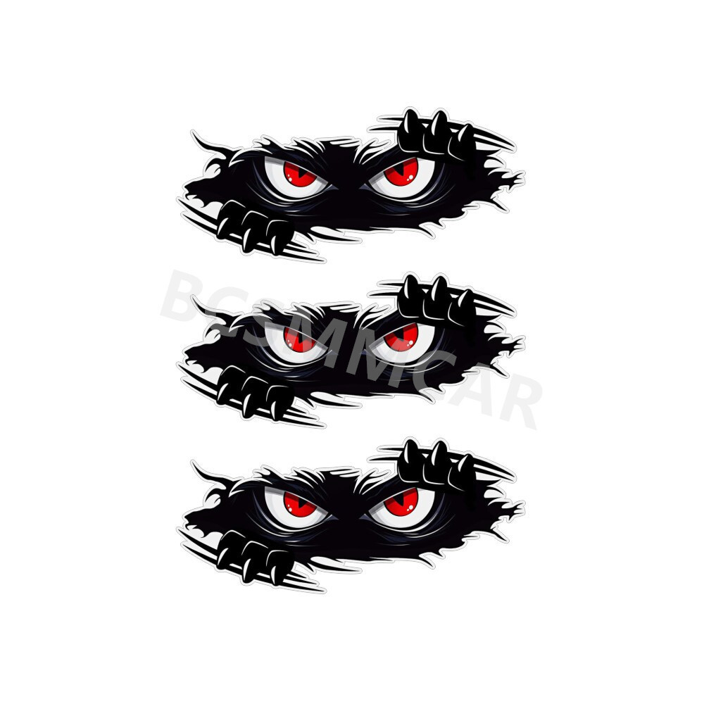 Peeping Peeking Monster Car Bumper Boot Door Vinyl Decal Sticker Decoration