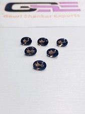 Smoky Quartz Faceted Oval Cut Loose Gemstone 9x7 MM Natural Calibrated 3 Pcs DG5