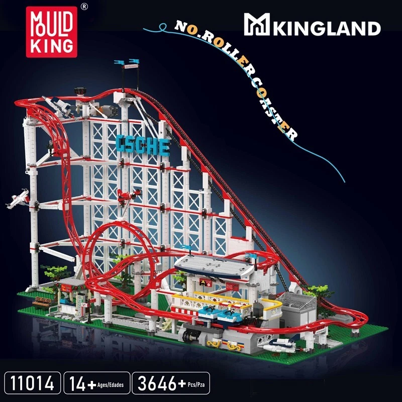 Mould King 11014 Amusement Park Loop Roller Coaster Building Block Kid Toy MOC - Image 2 of 4
