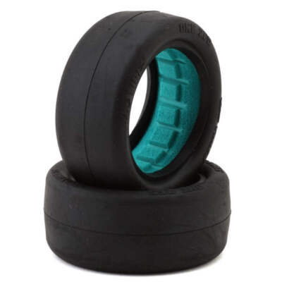 TZO TIRES ONE 2.2'' 2WD FRONT 1/10 SLICK BUGGY TIRES (2) (STIFF SIDEWALL) (GRAY)