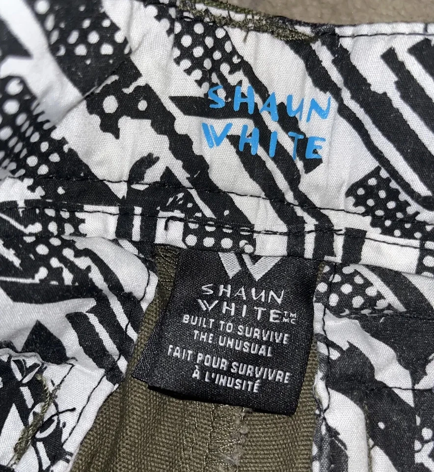Nuevos Pantalones Cortos Shaun Blancos Juveniles Talla 16 Verde Negro Bolsillos Carga Cintura Ajustable Niños Foto 4 de 4