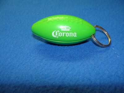 Corona Green Football shaped keychain Bottle Opener Used