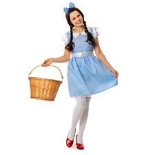 Ladies Womens Dorothy Costume Wizard Of Oz Adult Fancy Dress Party Outfit 