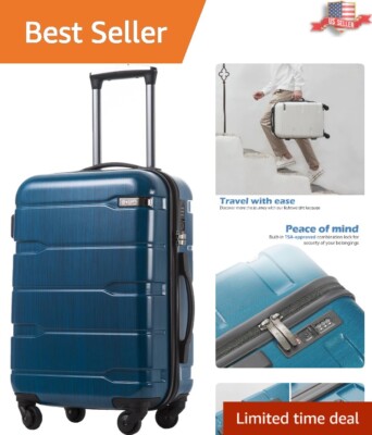 Durable PC+ABS Hard Shell Suitcase with TSA Lock 20in to 28in for Smooth Travels