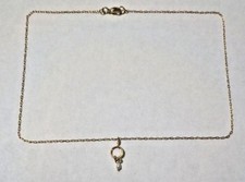 Vintage 17" Cultured Pearl  Gold Tone Necklace