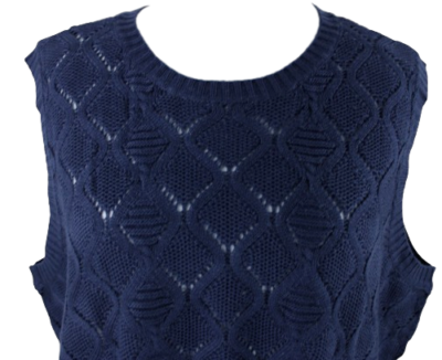 Pullunder Paola Damen Pullunder Dunkelblau Strick Oberteil