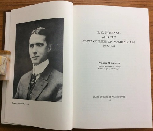 Scarce 1958 Holland & The State College Of Washington 1916-1944 WSU University - Picture 1 of 8