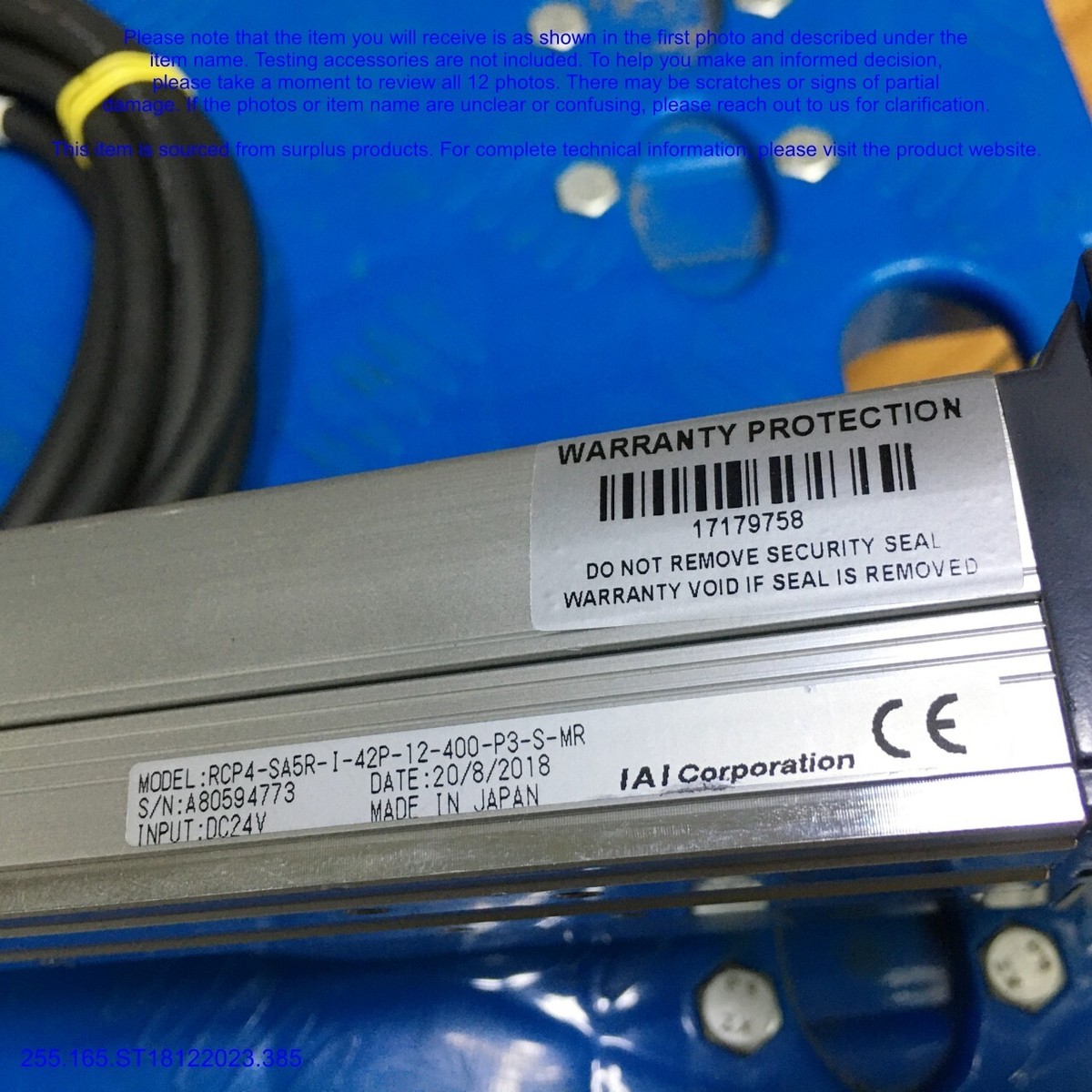 IAI RCP4-SA5R-I-42P-12-400-P3-XX, Actuator & Drive PCON as IAI RCP4-SA5R-I-42P-12-400-P3-XX, Actuator & Drive PCON as
