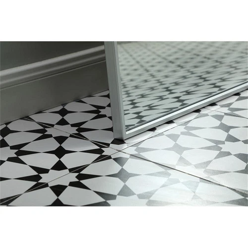 Elegant Decor Blaire 32x66" Arch Modern Wood/Iron Full Length Mirror in Silver - Picture 7 of 8