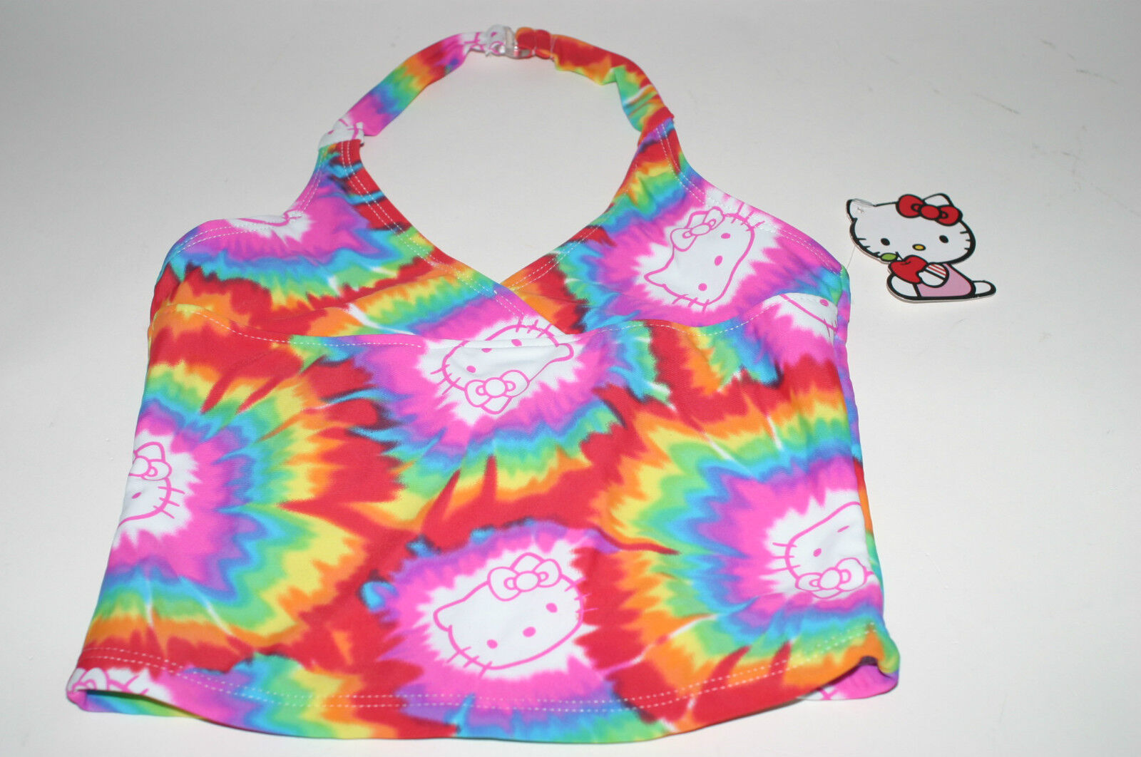 Girl's HELLO KITTY by Sanrio Swimsuit Bathing Suit Tie Dye 7/8 NWT Top ONLY