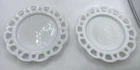 vintage Hazel Atlas White Milk Glass Lace 8.25" Plate