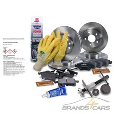 ATEC BREMSSCHEIBEN+BREMSBELÄGE BREMSKLÖTZE VORN+HINTEN FÜR OPEL ASTRA G ZAFIRA A