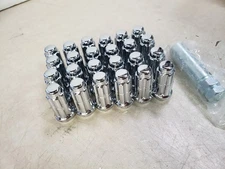 Gorilla M14x1.5 Chrome Wheel Lug Nuts Set Spline Style 14x1.5mm