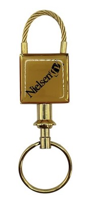 Vintage Nielsen TV Key Fob Ring Media Research Ratings Promotional Gift Boxed