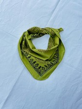 Hand Block Printed Floral Bandana 100 Cotton Head Scarf Boho Flower Print
