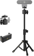 Webcam Tripod, Extendable Webcam Stand for Desk Small Camera Tripod Stand for Lo