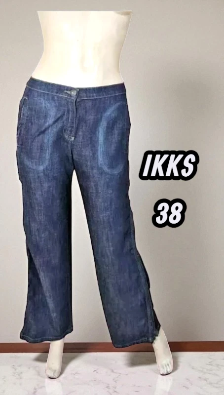 Jean Slim IKKS Denim Femme - Bleu - Taille US 28 / FR 38