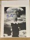 PAUL TIBBETS, Ferebee, Nelson, Van Kirk Signed Mushroom Cloud WW2 LOA Rare Autos