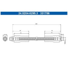 2x Bremsschlauch vorne für Audi A4 B5 8D2 8D5 A6 C5 4B2 4B5 | 23937782