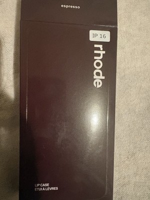 rhode iPhone 16 Silicone Matte Brown Case with Lip Balm Holder