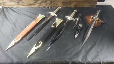 NEW THE STING SWORD OF FRODO MEDIEVAL ELVISH RINGS DAGGER / PLAQUE / SHEATH