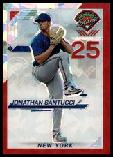 2025 Panini Prospect Edition Prizm Jonathan Santucci #174 Red Ice