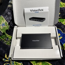 VisionTek VT200 Dual Display USB-C / 3.0 Docking Dock Station NEW